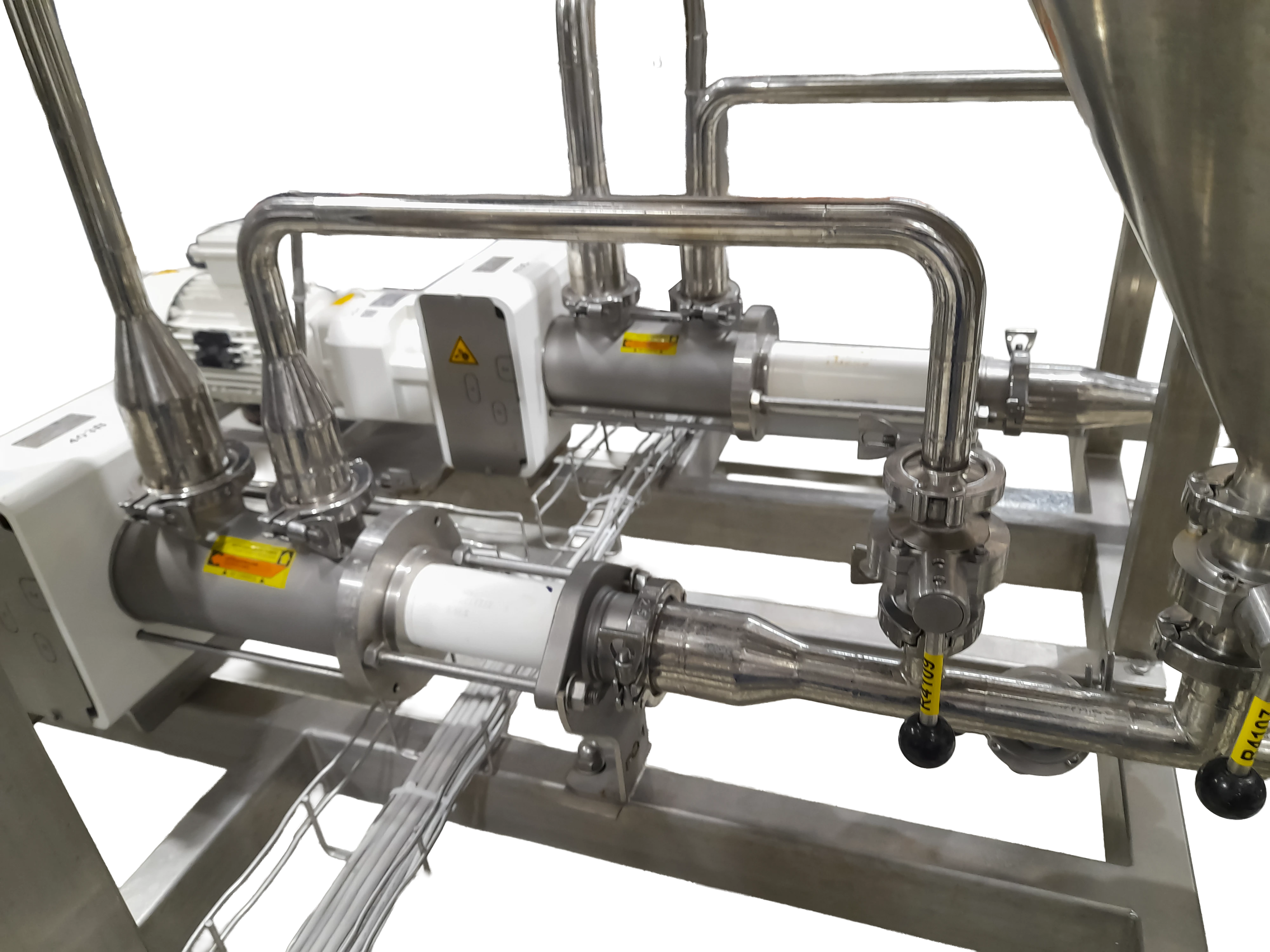In-Line Fruit Texturizer and Blending System — Proportional dosing with eccentric screw pumps