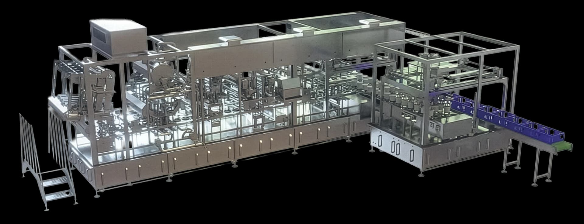 Llenadora Lineal de Yogurt y Crema en Vasos Preformados