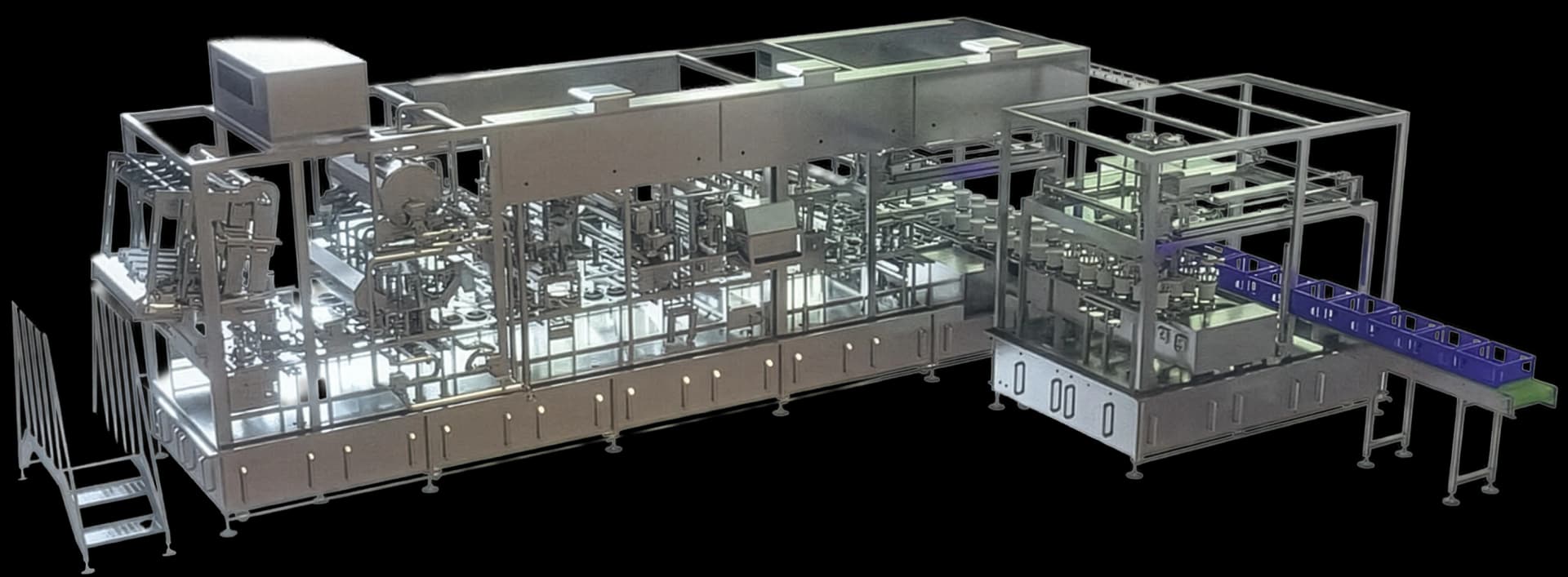 Dual-Format Linear Yogurt and Cream Cup Filling Machine