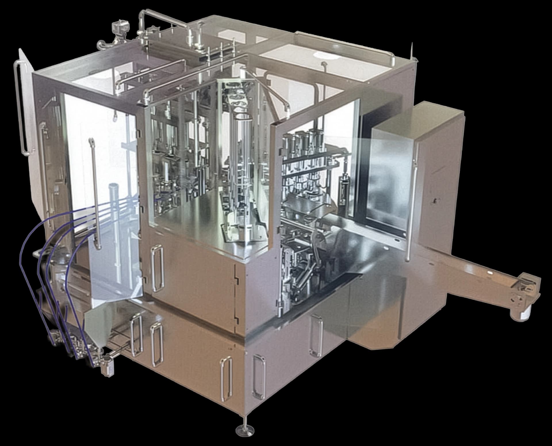 Llenadora Rotativa de Yogurt y Crema en Vasos Preformados