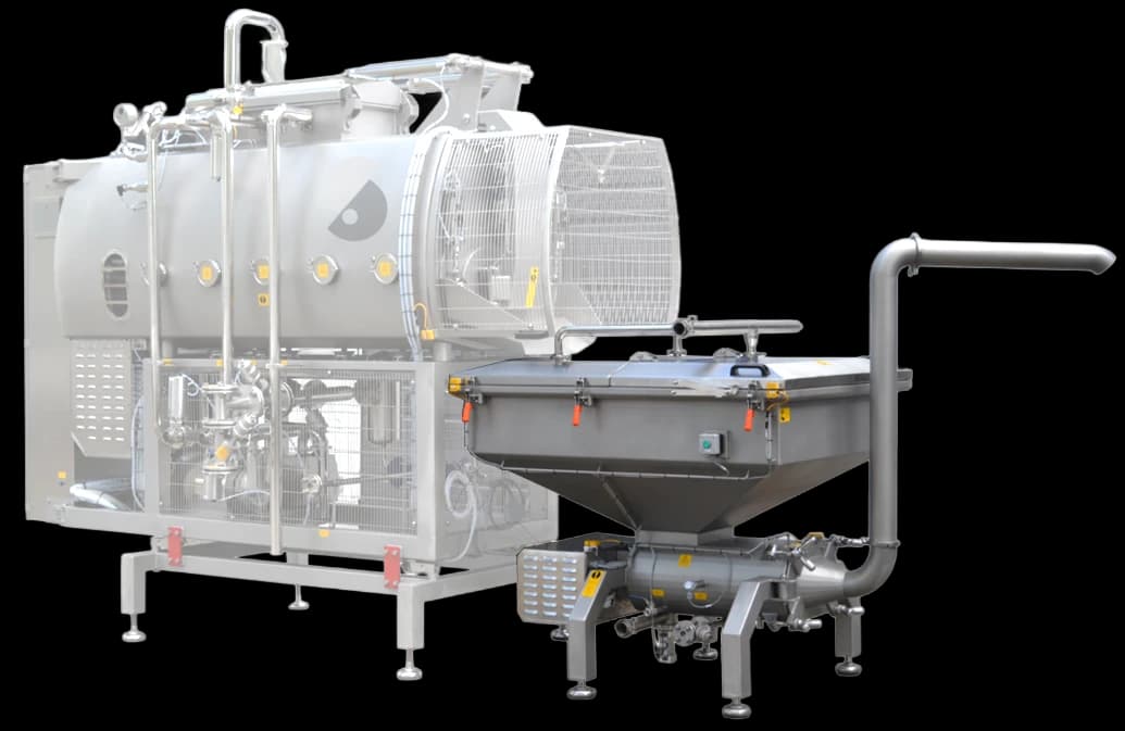Transfer Extruder — receiving hopper