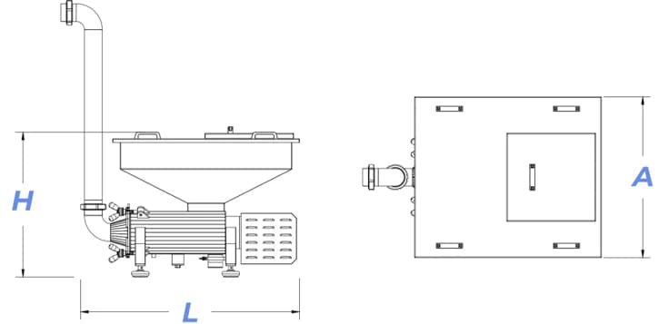 Transfer Extruder — base extruder screws