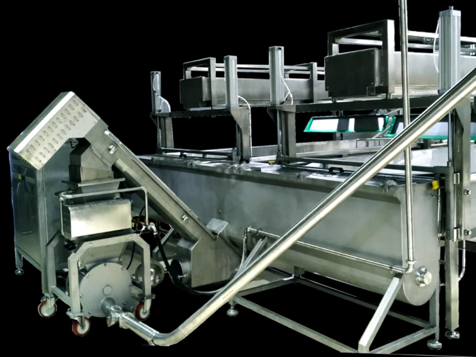 Transporte Neumático — reductor de tamaño y válvula rotativa