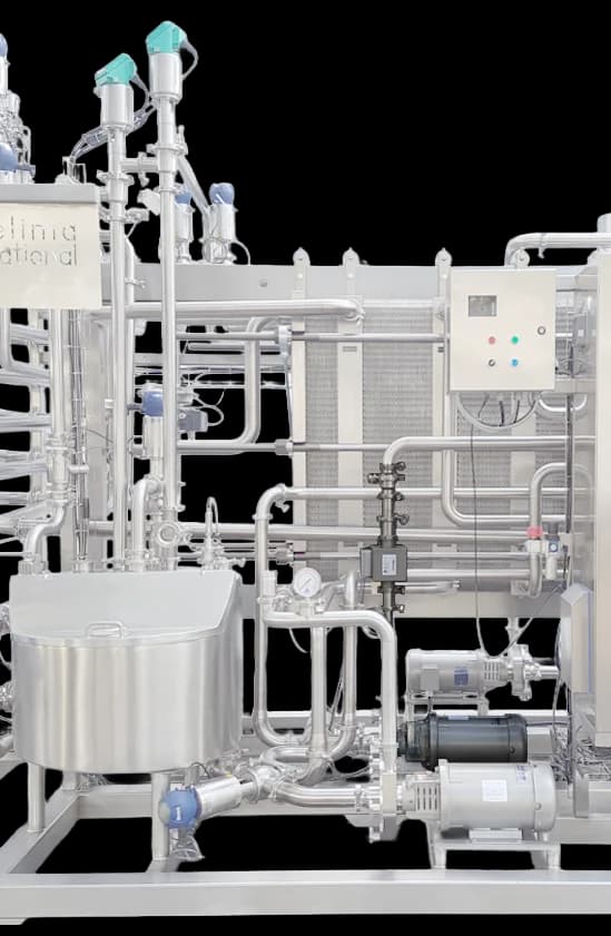 Timing pump controlled by magnetic flow meter of the HTST PMO