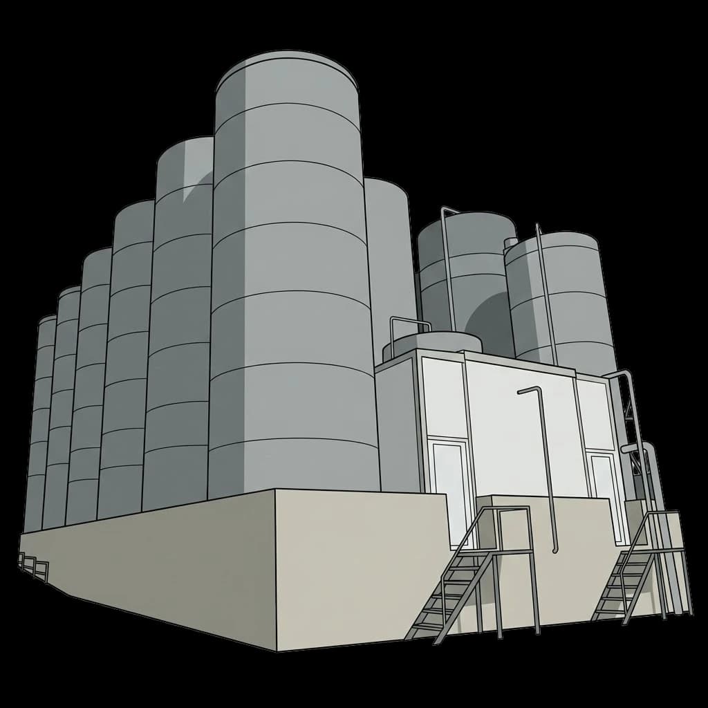 RAW WHEY
STORAGE SILOS