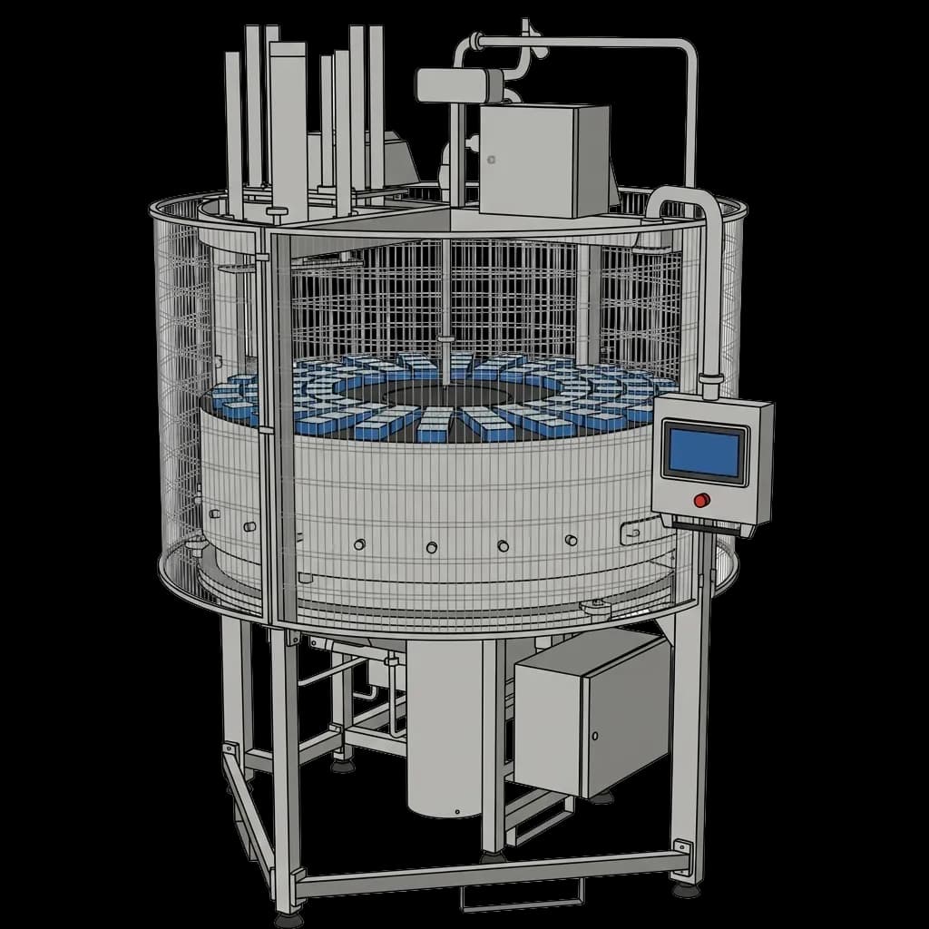 MOLDEADORA ROTATIVA
CON PRE-ENFRIAMIENTO