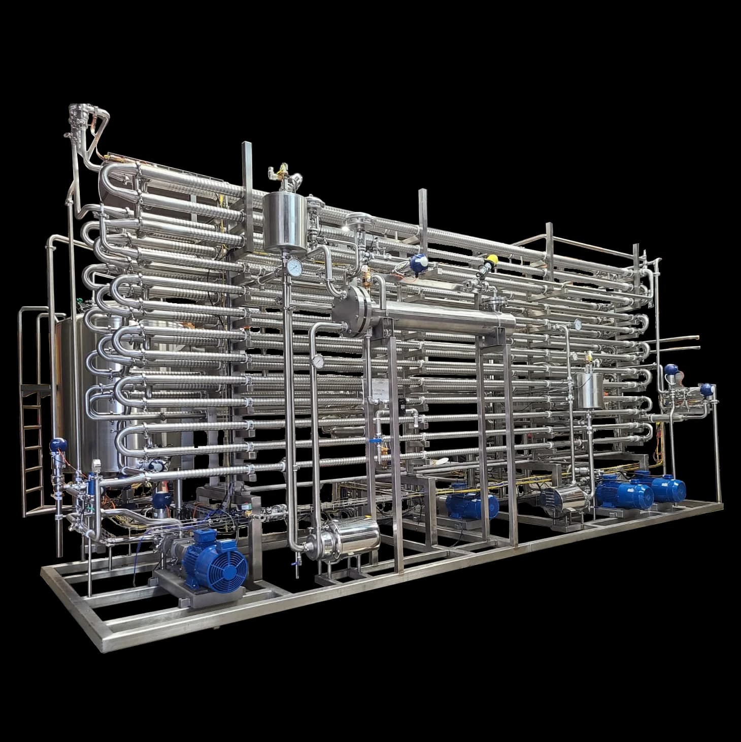 HTST Tubular Thermotube Pasteurizer with welded Shell & Tube design
